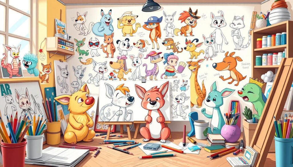 Draw Cartoon Characters