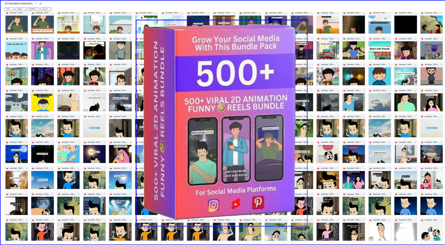 VIRAL 2D ANIMATION FUNNY REELS BUNDLE